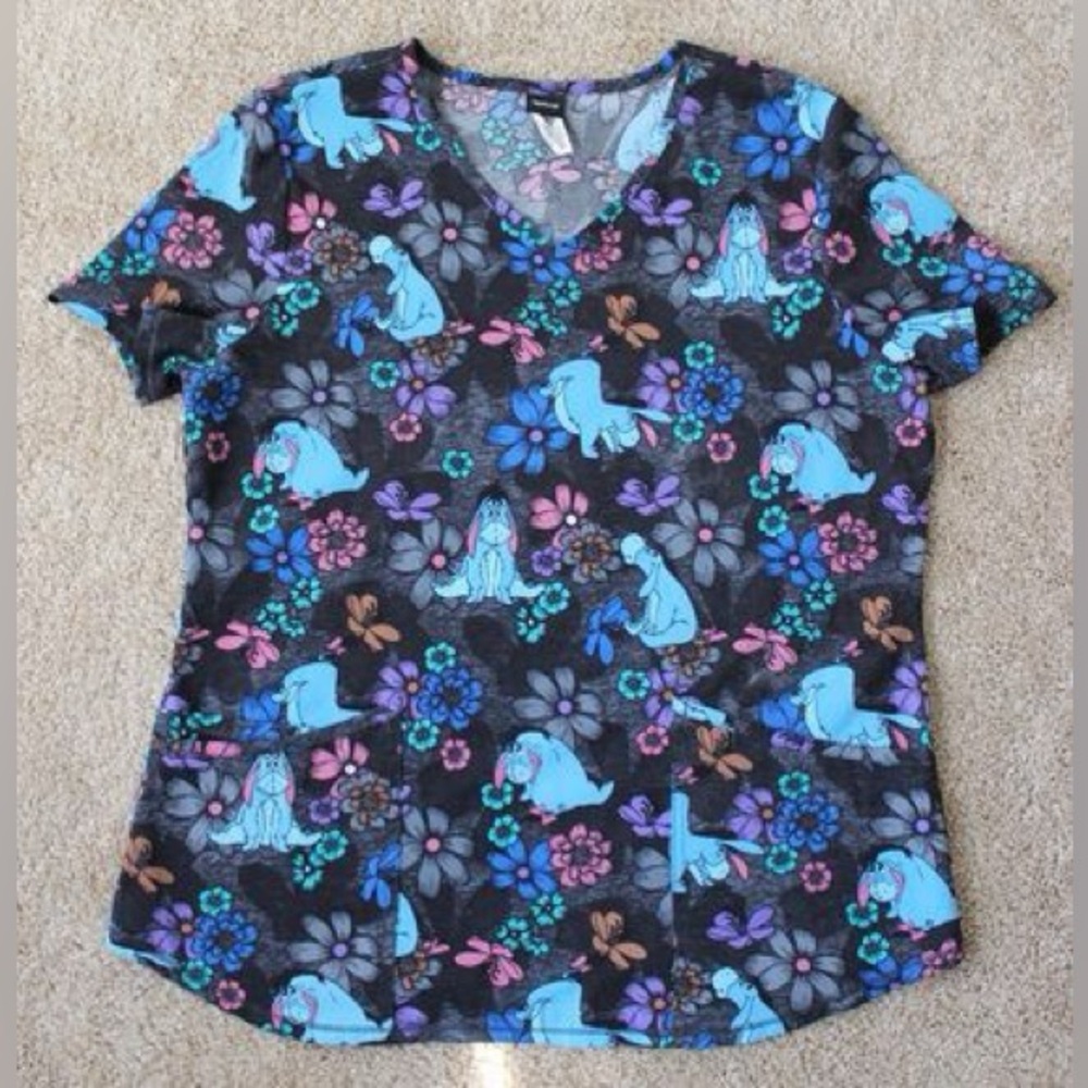 Disney Eeyore Scrub Top Size M